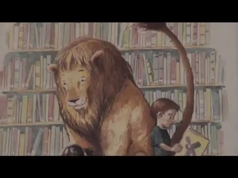 אריה הספריה סיפור ילדים