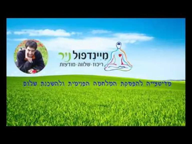 מיינדפולנס: מדיטציה להפסקת המלחמה ושלום פנימי