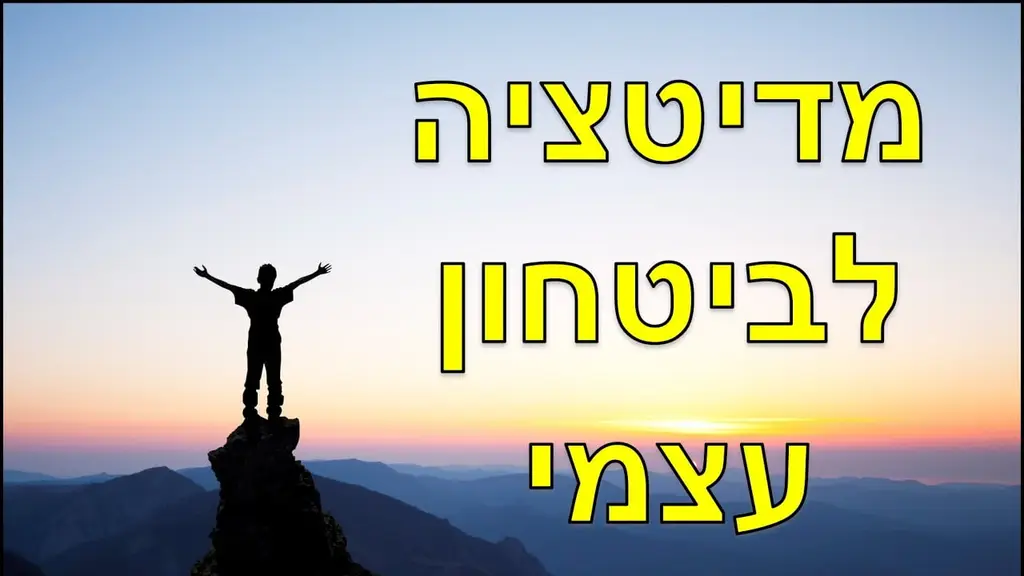מדיטציה לחיזוק ביטחון עצמי ולבניית דימוי עצמי מנצח (שחר כהן)