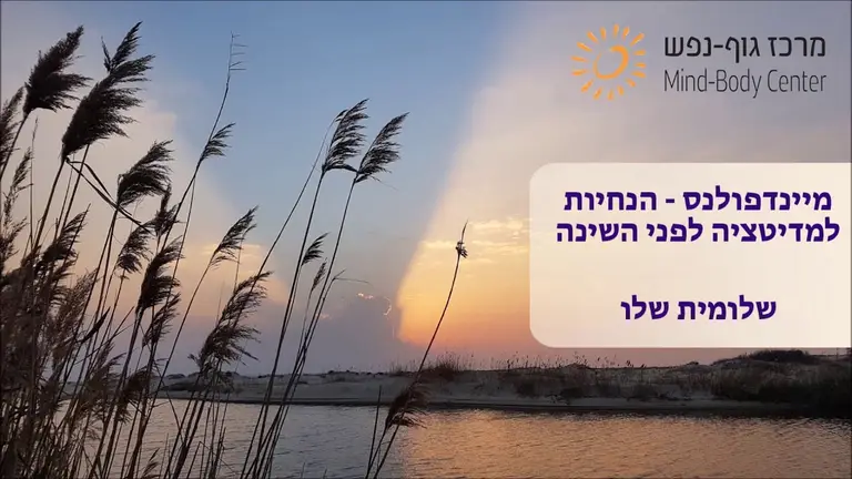 מיינדפולנס-הנחיות למדיטצייה לפני השינה עם שלומית שלו