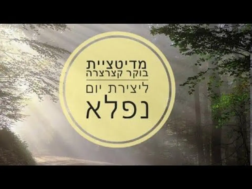 מדיטציה קצרצרה לבוקר ליצירת יום נפלא עם עדי אורפז קואצ׳