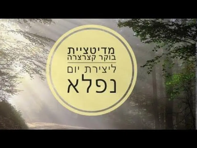 מדיטציה קצרצרה לבוקר ליצירת יום נפלא עם עדי אורפז קואצ׳
